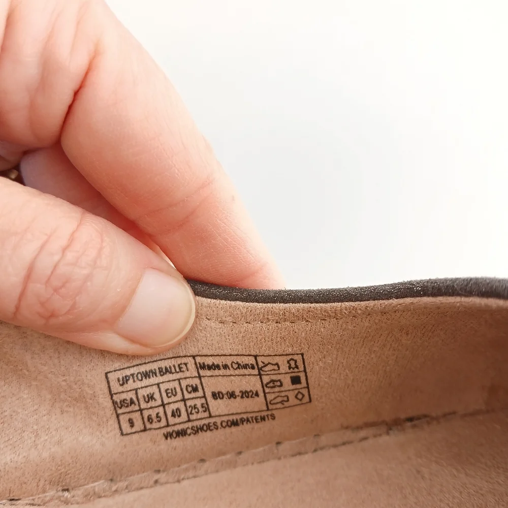 Vionic Uptown Ballet Flat Silver Size 9 - Picture 6 of 7